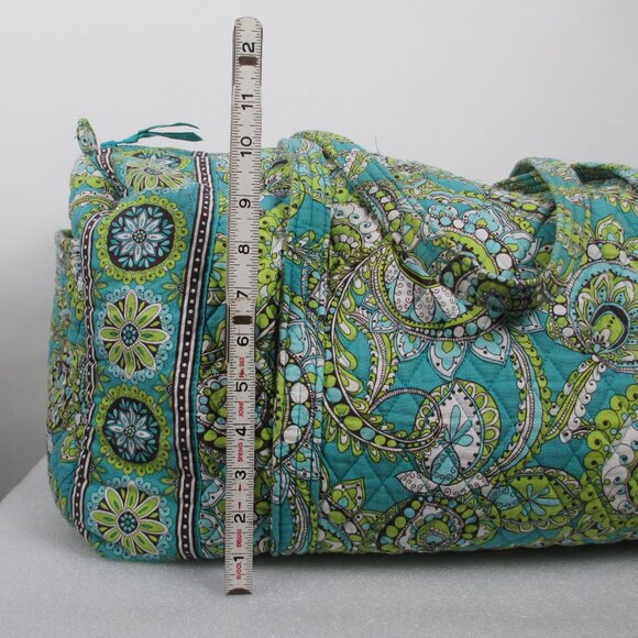 VERA BRADLEY "PEACOCK" LARGE DUFFLE - Picture 14 of 16